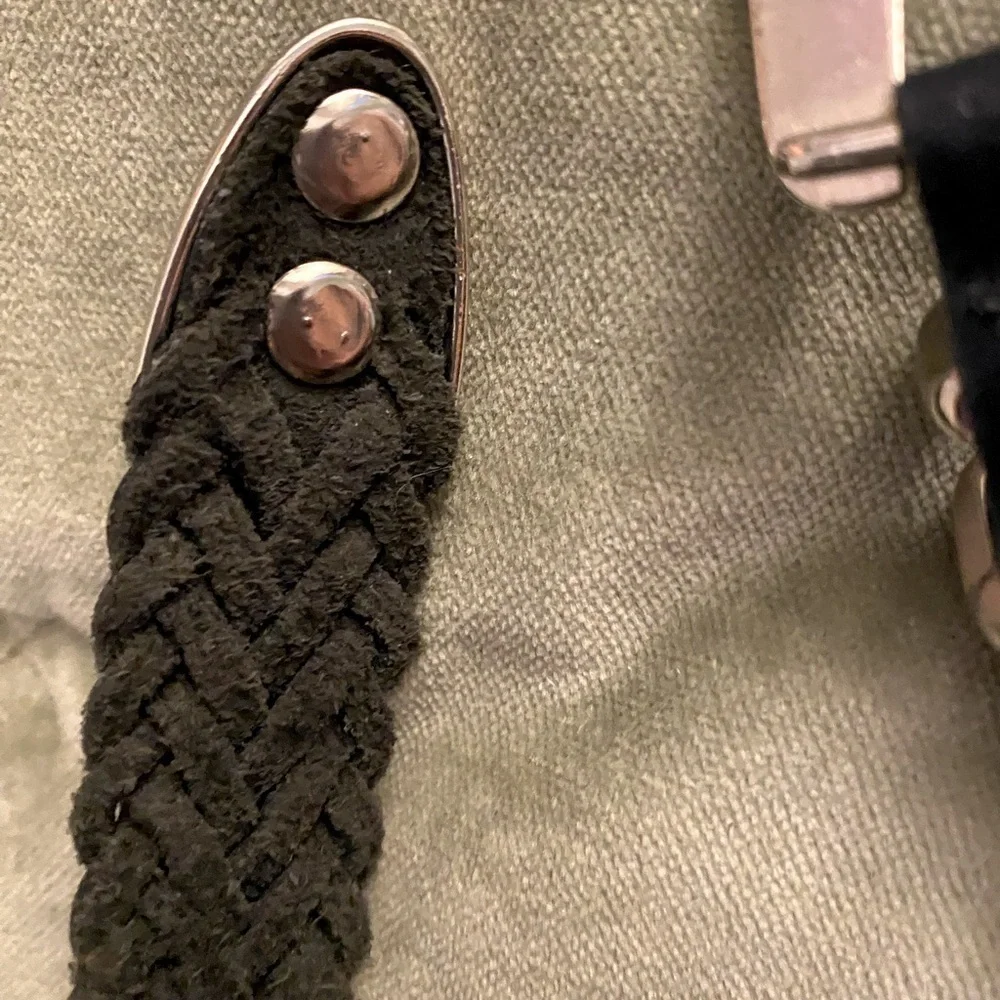 Capezio Belt BOHO Braided Woven Genuine Leather Sz S/M.  E-26